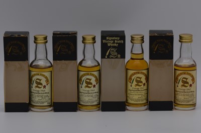 Lot 219 - Signatory Vintage - four Highland whisky miniatures