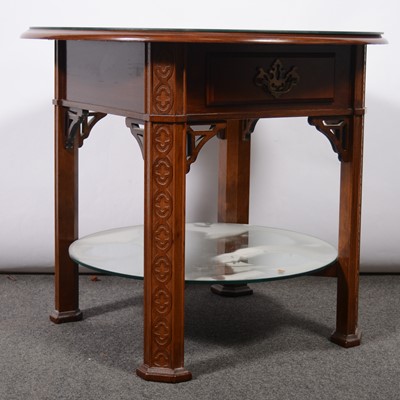 Lot 478 - Circular mirrored top table