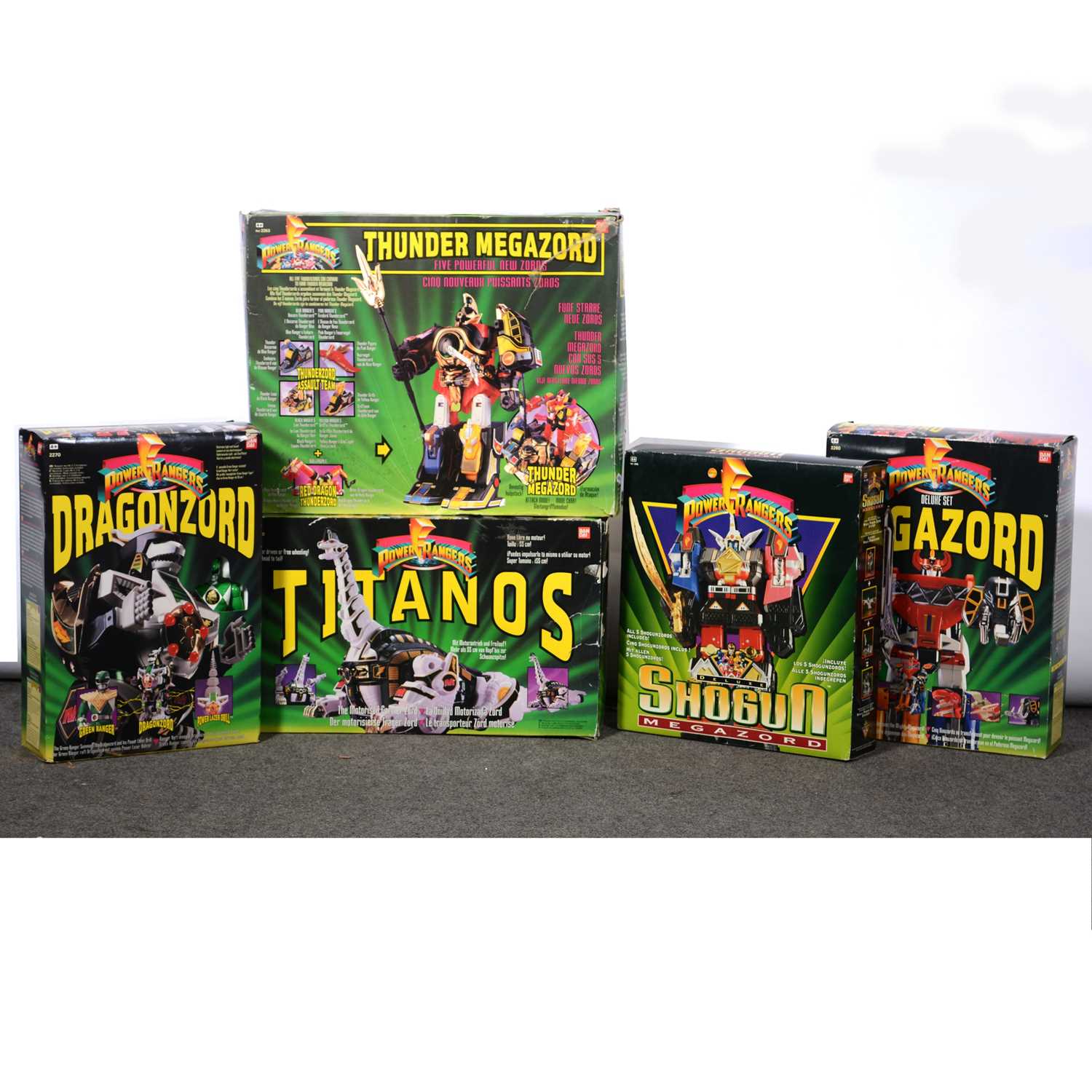 Lot 161 - Power Ranger by BanDai, five sets including Titanos and others.