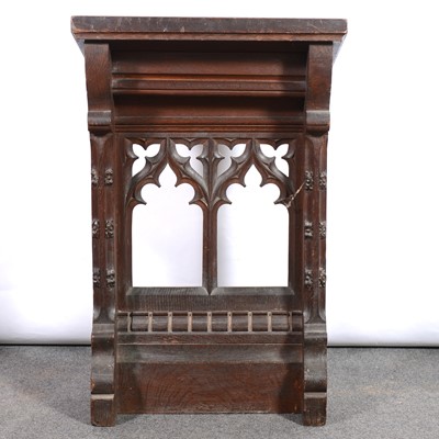 Lot 404 - Victorian gothic oak lecturn