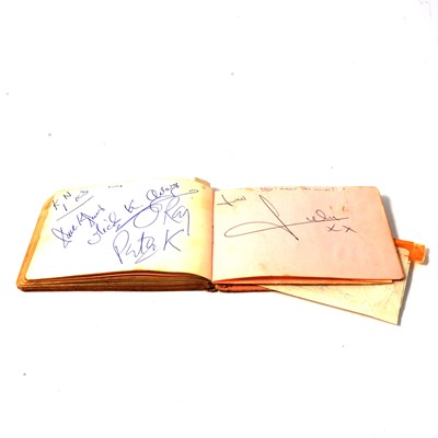 Lot 274 - An autograph book - circa 1960's collected from The Blue Boar, Watford Gap Service Station, M1.