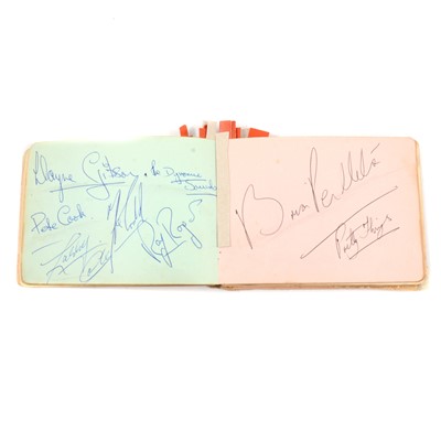 Lot 274 - An autograph book - circa 1960's collected from The Blue Boar, Watford Gap Service Station, M1.