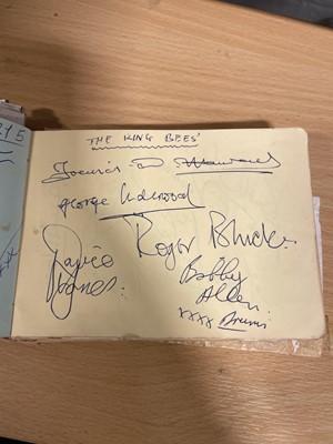 Lot 274 - An autograph book - circa 1960's collected from The Blue Boar, Watford Gap Service Station, M1.