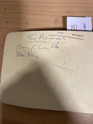 Lot 274 - An autograph book - circa 1960's collected from The Blue Boar, Watford Gap Service Station, M1.