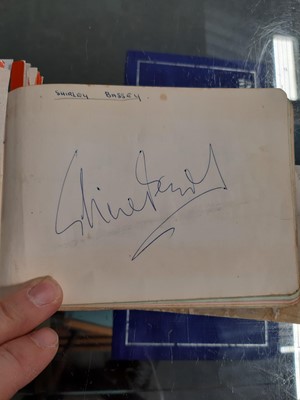 Lot 274 - An autograph book - circa 1960's collected from The Blue Boar, Watford Gap Service Station, M1.