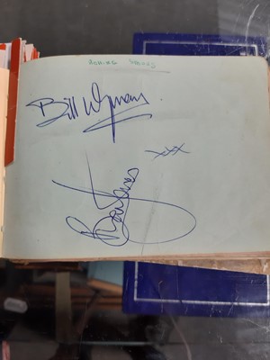 Lot 274 - An autograph book - circa 1960's collected from The Blue Boar, Watford Gap Service Station, M1.