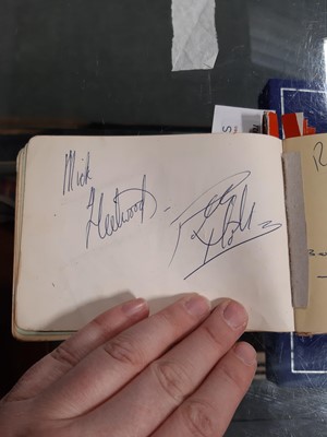 Lot 274 - An autograph book - circa 1960's collected from The Blue Boar, Watford Gap Service Station, M1.