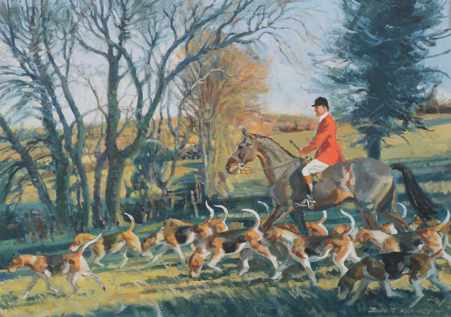 Lot 130 - John Theodore Eardley Kenney, Morning exercise with the Fernie