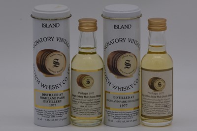 Lot 192 - Signatory Vintage - Highland Park 1977, two bottlings