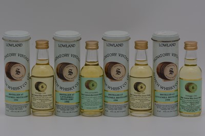 Lot 205 - Signatory Vintage - Littlemill 1990, four bottlings