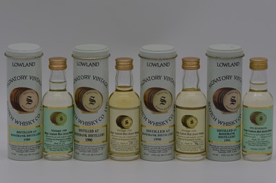 Lot 206 - Signatory Vintage - Rosebank, single Lowland malt whisky, four bottlings