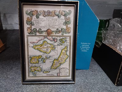 Lot 402 - Six framed maps, including Westmorland and Cumberland