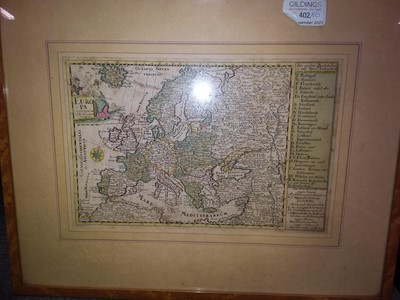 Lot 402 - Six framed maps, including Westmorland and Cumberland