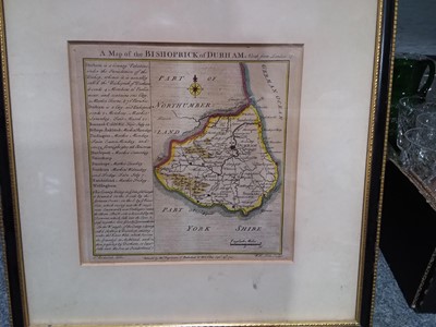 Lot 402 - Six framed maps, including Westmorland and Cumberland