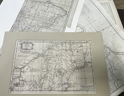 Lot 406 - Quantity of loose maps in a portfolio folder