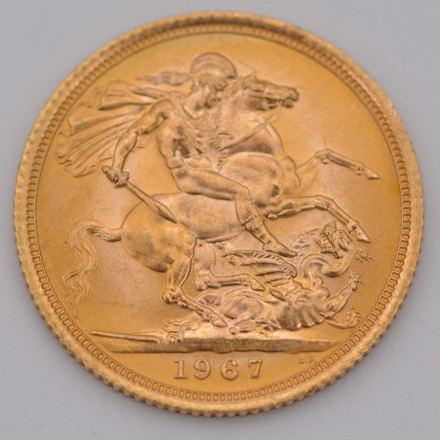 Lot 104 - A Gold Full Sovereign Elizabeth II 1967.