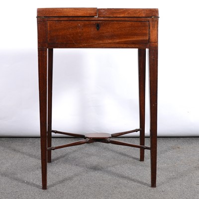 Lot 418 - Mahogany flap-over card table