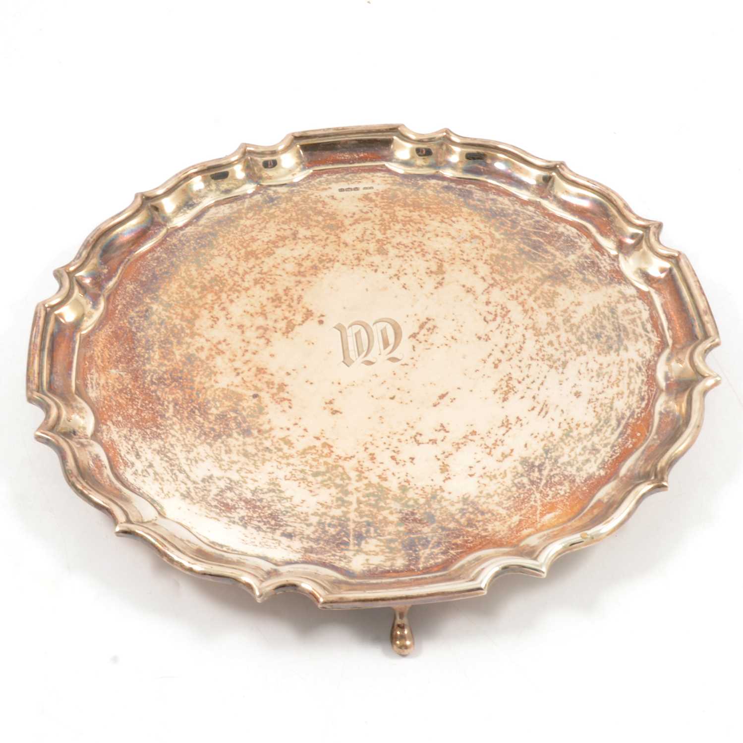 Lot 173 - Silver salver, Roberts & Dore Ltd, Sheffield 1930.