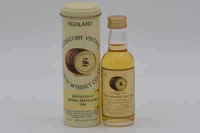 Lot 215 - Signatory Vintage - Brora 1981, 18 year old, ex sherry butt