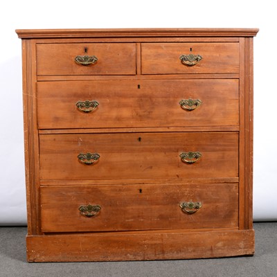 Lot 504 - Victorian satin walnut chest of drawers