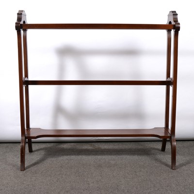 Lot 459 - Edwardian mahogany towel rail