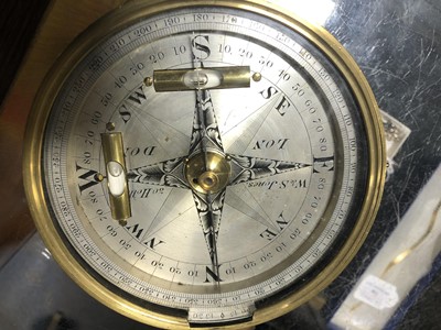 Lot 180 - Local interest: J T Woodhouse & Jeffcock surveyor's compass.
