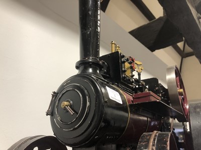 Lot 1 - 1 ½ inch scale traction engine, gas-fired, to a Clayton Shuttleworth design.