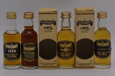 Lot 165 - Glenturret, ten whisky miniatures, early 1990s bottlings