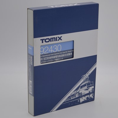 Lot 606 - Tomix Japan N gauge railways, 92430 J.R. Electricity Inspection Cars type 923 'Doctors Yellow'