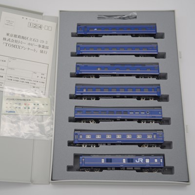 Lot 617 - Tomix Japan N gauge model railways, 92607 J.R. PC ltd. Express Type 25 in 24 series