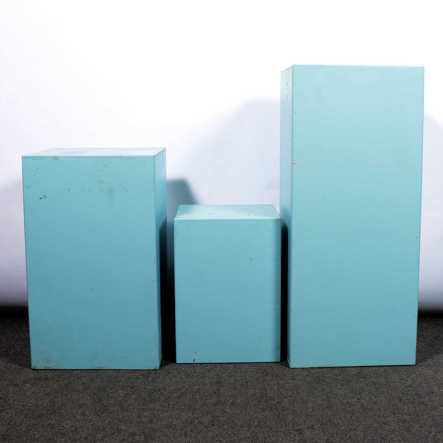 Lot 553 - Six painted retail display plinths