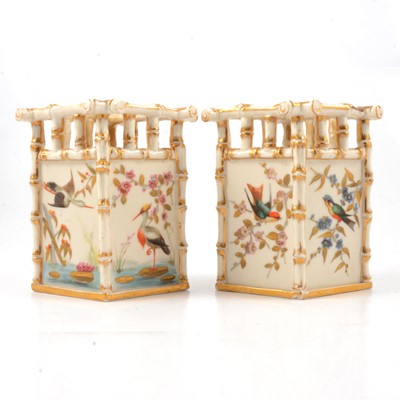 Lot 10 - Pair of Crown Derby vases