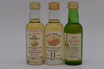Lot 13 - James MacArthur's - Ben Nevis, and Ben Mhor, three bottlings