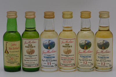 Lot 18 - James MacArthur's - Glenturret, Royal Brackla, Teaninich, Tomatin, twelve bottlings