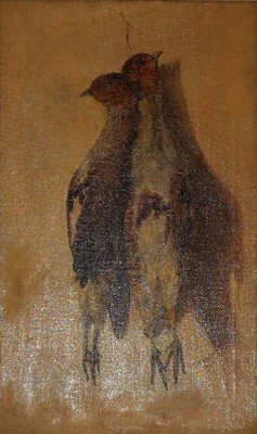 Lot 372 - C Roberts, Hanging game birds