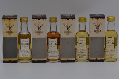 Lot 121 - Gordon & MacPhail Cask Strength - eight assorted Highland whisky miniatures
