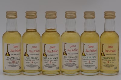 Lot 20 - James MacArthur's - twelve assorted Speyside whiskies