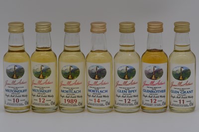Lot 22 - James MacArthur's - seven assorted Speyside whiskies