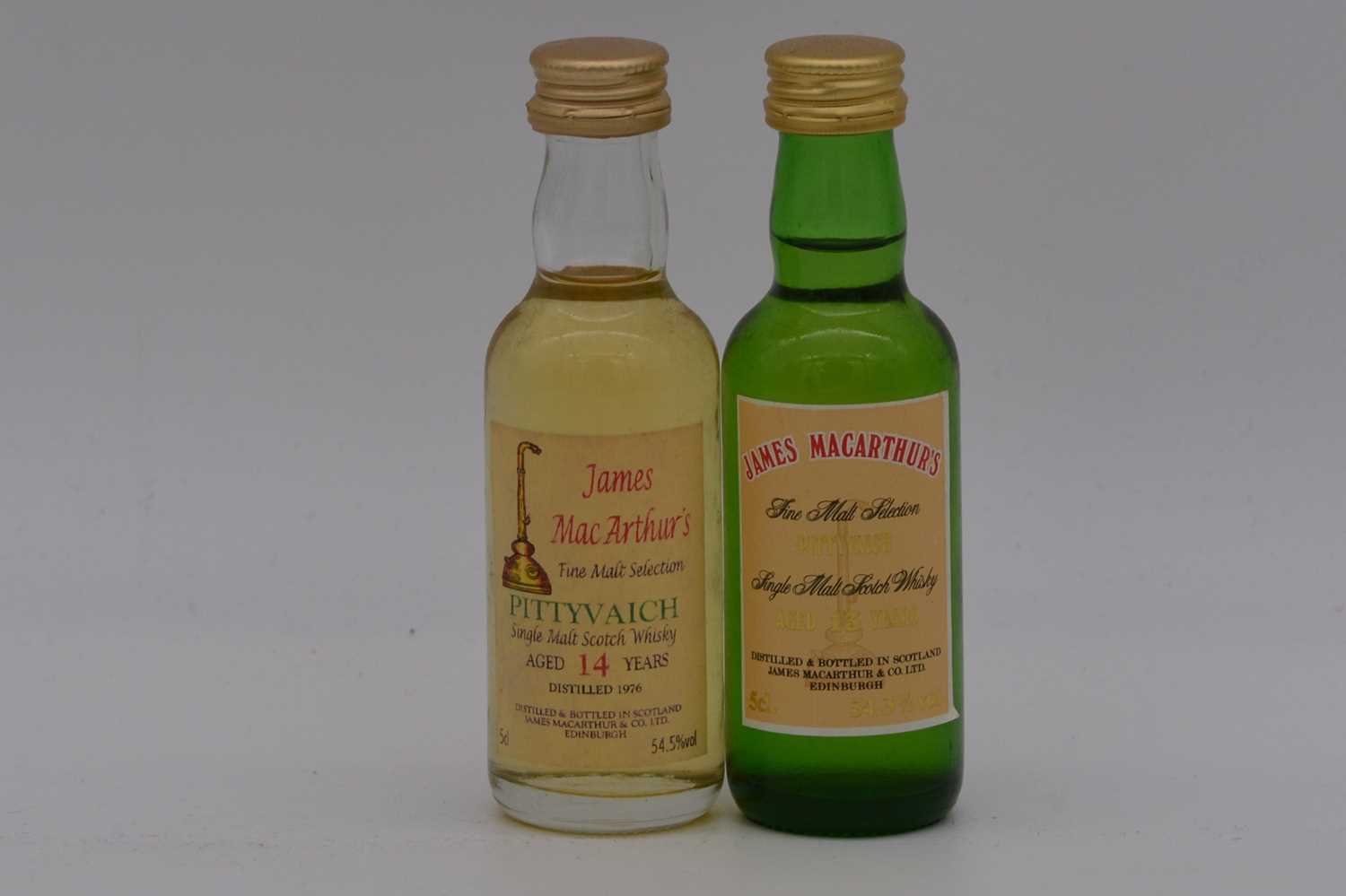 Lot 30 - James MacArthur's - Pittyvaich, two single Speyside malt whiskies
