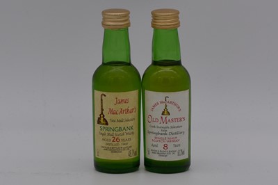Lot 31 - James MacArthur's - Springbank, two single Speyside malt whisky bottlings