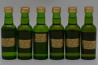 Lot 40 - James MacArthur / Mini Bottle Club - Set 1 - six limited edition whisky miniature bottlings