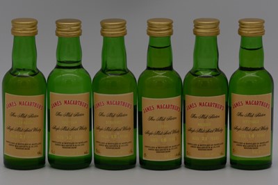Lot 41 - James MacArthur / Mini Bottle Club - Set 2 - six limited edition whisky miniature bottlings