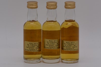 Lot 71 - James MacArthur / Mini Bottle Club - Set 4 - three limited edition whisky miniature bottlings