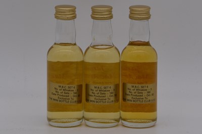 Lot 45 - James MacArthur / Mini Bottle Club - Set 6 - three limited edition whisky miniature bottlings