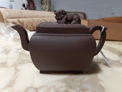 Lot 48 - Five Chinese redware teapots