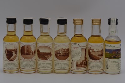Lot 65 - Scotland Miniature Collectives St Andrews - seven miniature bottlings