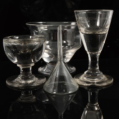 Lot 32 - Masonic Toastmaster's glass and other glassware