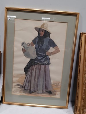 Lot 382 - Iain Macnab, Seated Lady, and lady with a jug