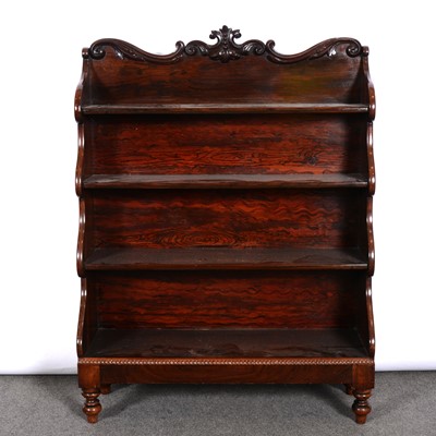 Lot 223 - William IV rosewood waterfall bookcase