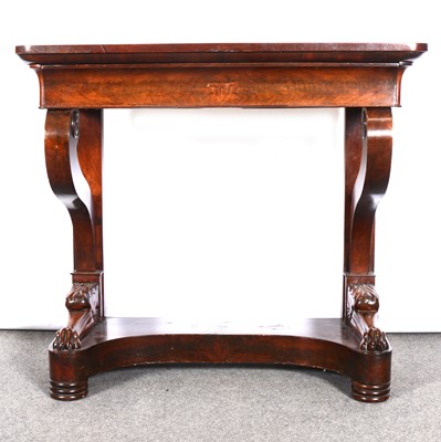 Lot 228 - Victorian mahogany console table